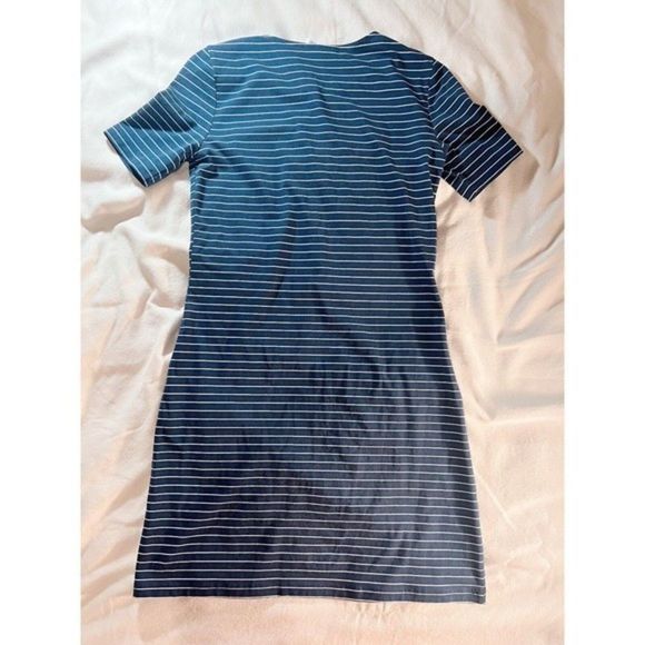HiHo Striped Print Rope Tie Cotton/Spandex Dress XS Sailing Outfit Short Sleeve - Picture 2 of 7